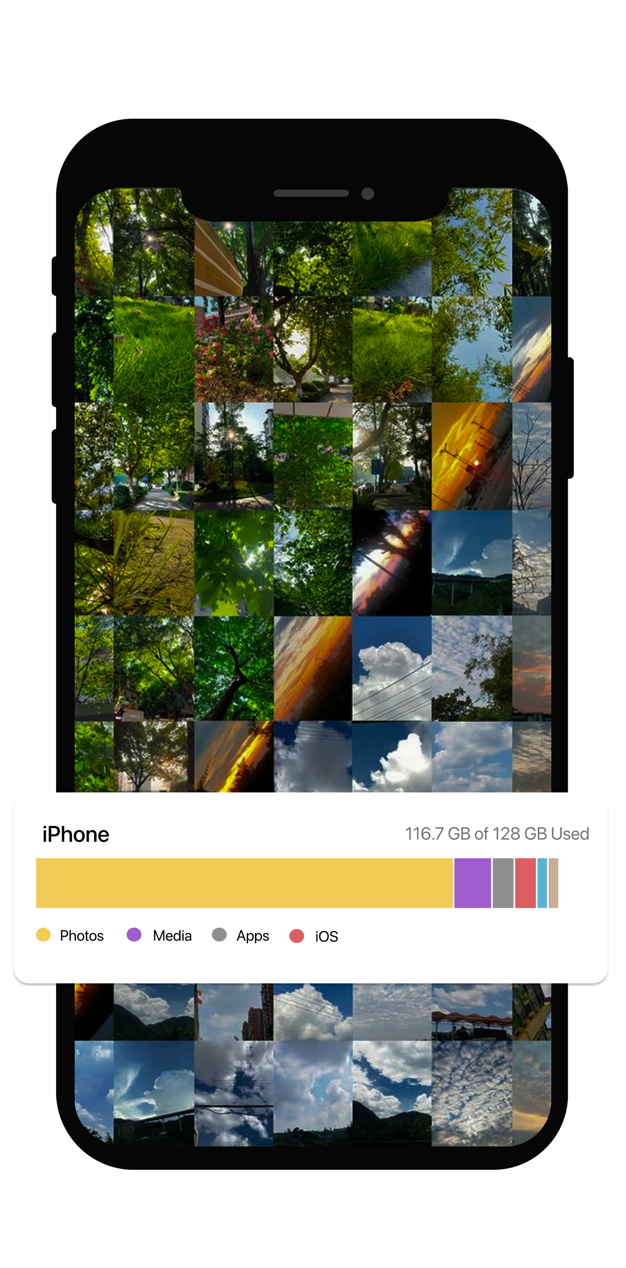 SwipeWipe app preview on iPhone